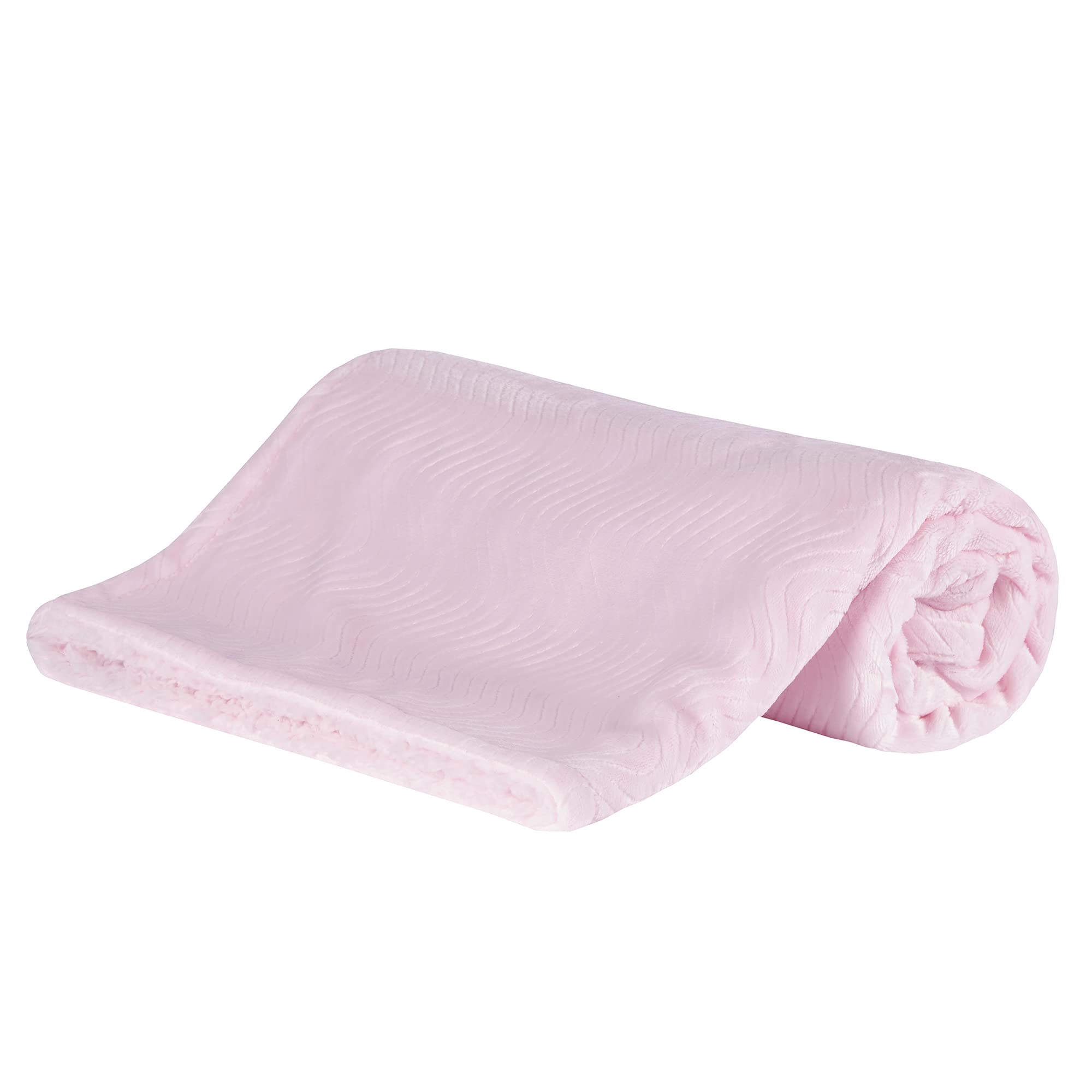 Lora Dora Baby Boys Girls Soft Fleece Blanket Newborn Luxury Sherpa Fleece Wrap Pink