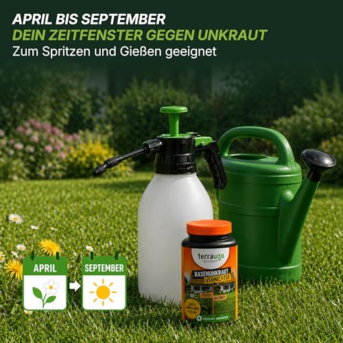 TerraUno Unkrautvernichter Rasen 100 ml, Flüssiges Unkrautvernichtungsmittel extra stark, gegen über 40 Unkräuter… – Ansicht 5