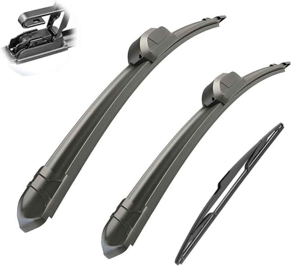 Nysldsco Normal Premium Exact Fit Windscreen Wiper Blades For Citroen C3 Mk1 2002-2009 Durable Natural Rubber Easy Fit For A Quiet And Streak Free Wipe