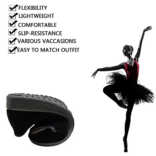 pestor Mary Jane Shoes for Women Ballet Flats Women's Flat Shoes Ballerina Halloween Black Mary Janes4