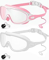 Vista 22 de Rantizon Swim Goggles 2 Pack, Wide View Anti Fog&UV Swimming Goggles for Audlt, No Leaking Swim Glasses for Men Women Kids