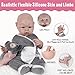 Vollence 19 inch Realistic Full Body Silicone Baby Doll That Look Real Boy,Lifelike Reborn Real Baby Doll - Boy