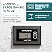 Topargee Surface Mount Water Tank Gauge - Real-Time RV, Caravan & Boat Accessory - Accurate RV Water Tank Level Indicator - Tracks Flow (Liters/Gallons), No Drilling, Compact Display, Battery Powered