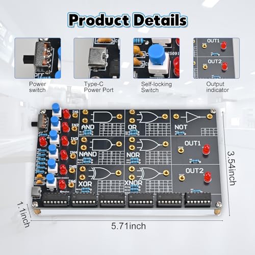 DIY Logic Gate Circuit Soldering Kit–Basic Logic Gate Learning Kit - Image 3
