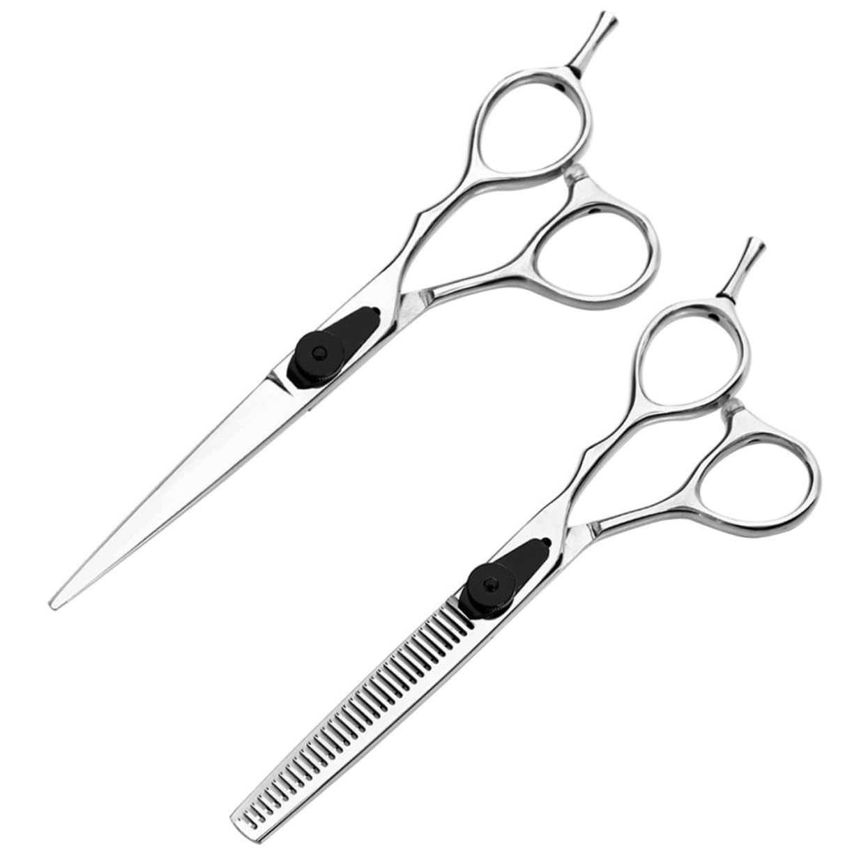 Ciseaux de coiffure professionnels effilateurs coupe cheveux droits