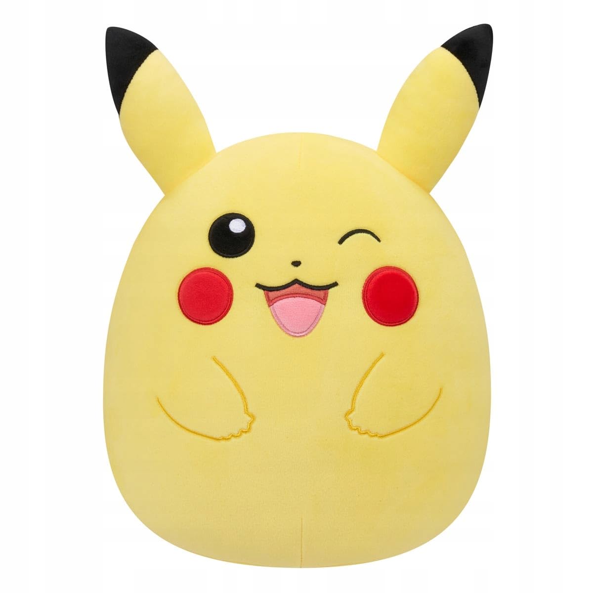 Jazwares Pokémon 10-Inch Pikachu Plush - Add Winking Pikachu to your Squad, Ultrasoft Stuffed Animal Jumbo Plush, Official Kelly Toy Plush