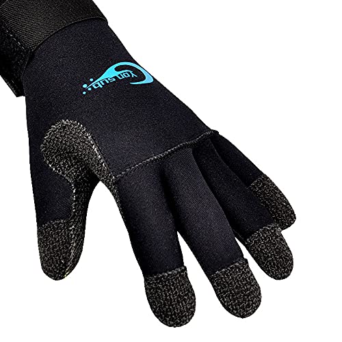 3mm Tauchen Neoprenanzughandschuhe Ausrüstung Einstellbare Schwarze Handschuhe tauchhandschuhe 19
