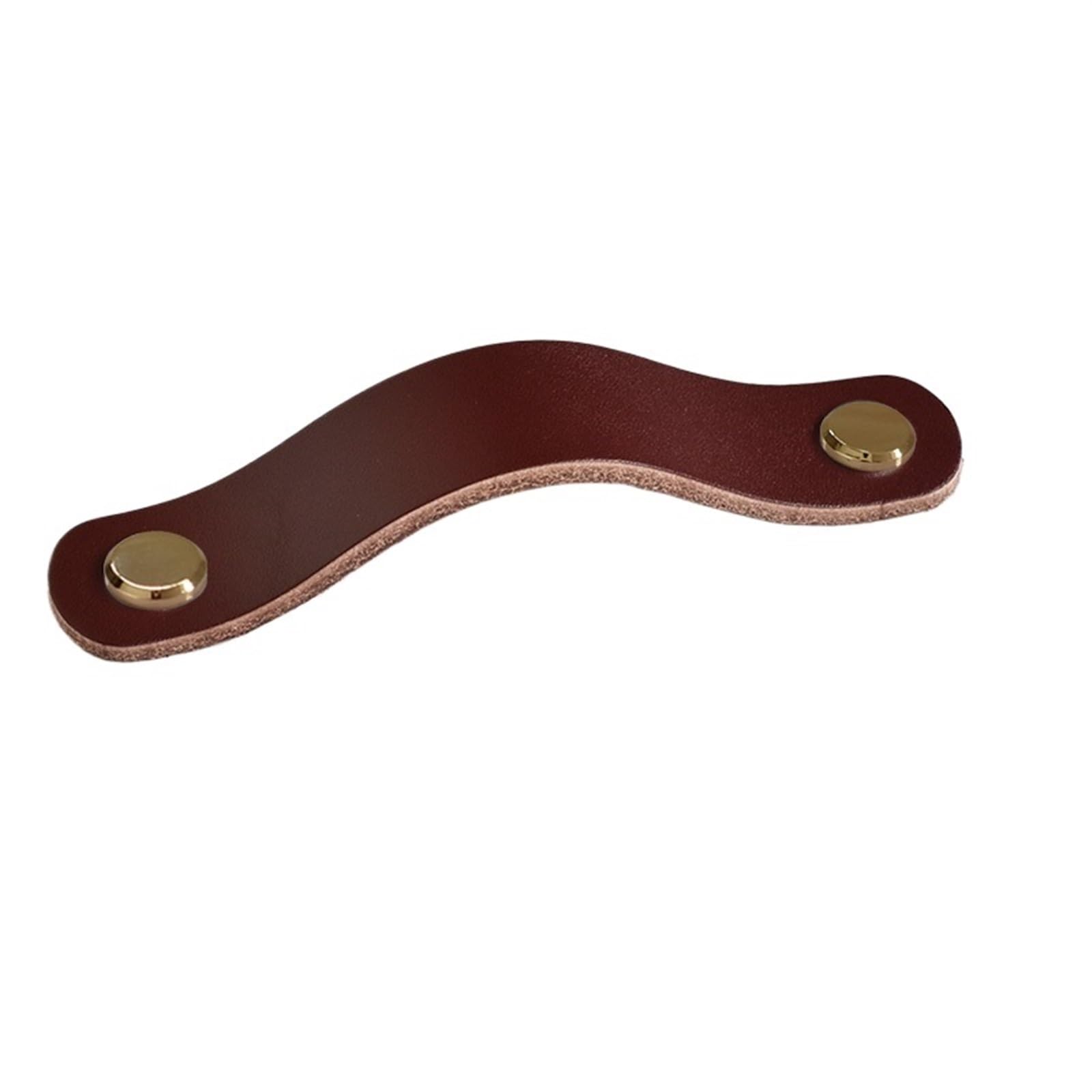 CQAHDSEVF Leather Drawer Pulls, Leather Furniture Handles, Multicolor, 96-160mm(Golden,96mm)