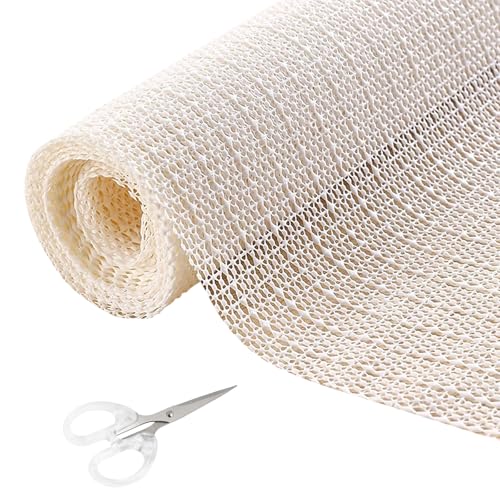 Bohoray Teppich Antirutschunterlage 120 * 200cm, Antirutschmatte für Teppich mit Schere, PVC Anti-Rutsch-Matte Mehrzweck Rutschmatte Teppichunterlage für Schubladen, Büro, Auto, Regal