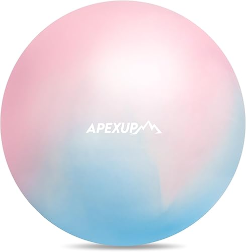 Miniatura 20 de APEXUP Pelota de Yoga Pelota de Ejercicio Antideslizante Resistente para Fitness, Equilibrio y Entrenamiento del Core Negro,Azul,azul rosa,Azul
