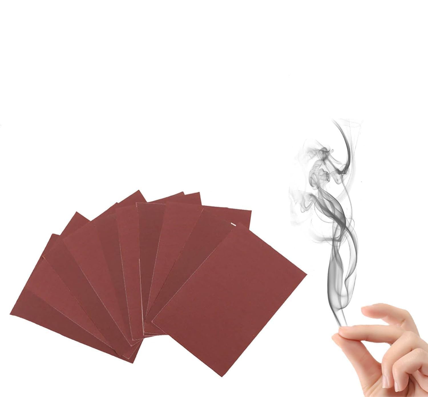 Magic Smoke Paper, Finger Smoke Magic Trick Bombs, Smoke from Fingertips Magician Fire Paper, Easy Close Up Tricks for Halloween Party Props, Safe to Use and Simple for Beginners (Small-5pcs)
