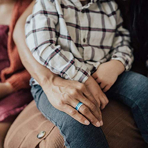 Enso Rings Halo Birthstone Silicone Ring – Minimalist Stackable Wedding Engagement Band – – 2.54mm Wide, 1.5mm Thick3