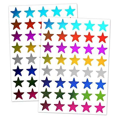 Pegatinas Gomets Estrellas Brillantes - 1000 Piezas Cover