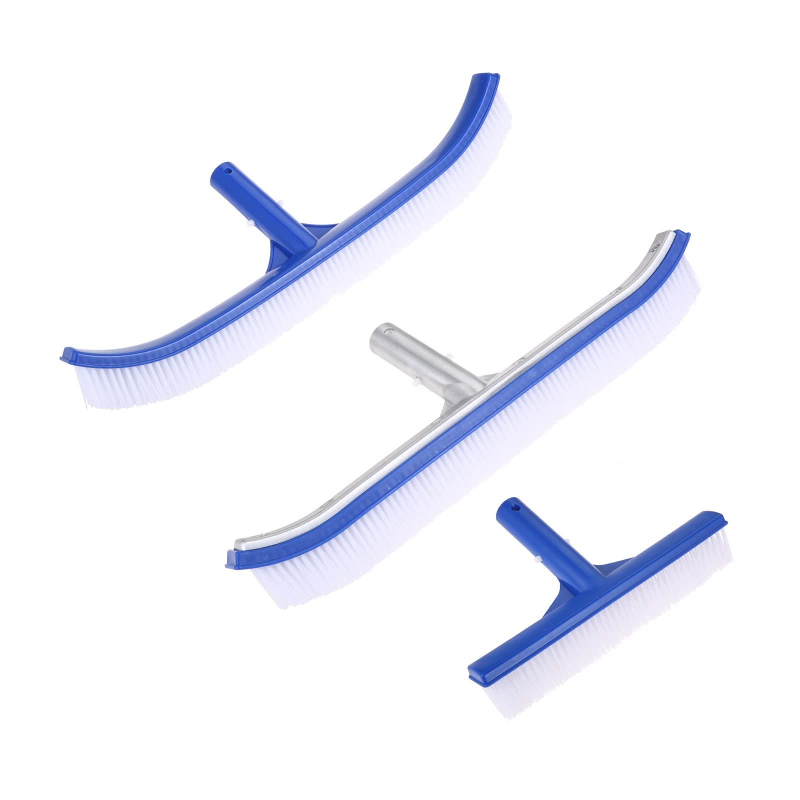 Este Cepillo para Piscinas -1 Pieza Cabezal de aleación de plástico Cepillo para Limpiar Paredes, saunas, Piscinas y estanques de Peces (Color: 18 Pulgadas C)