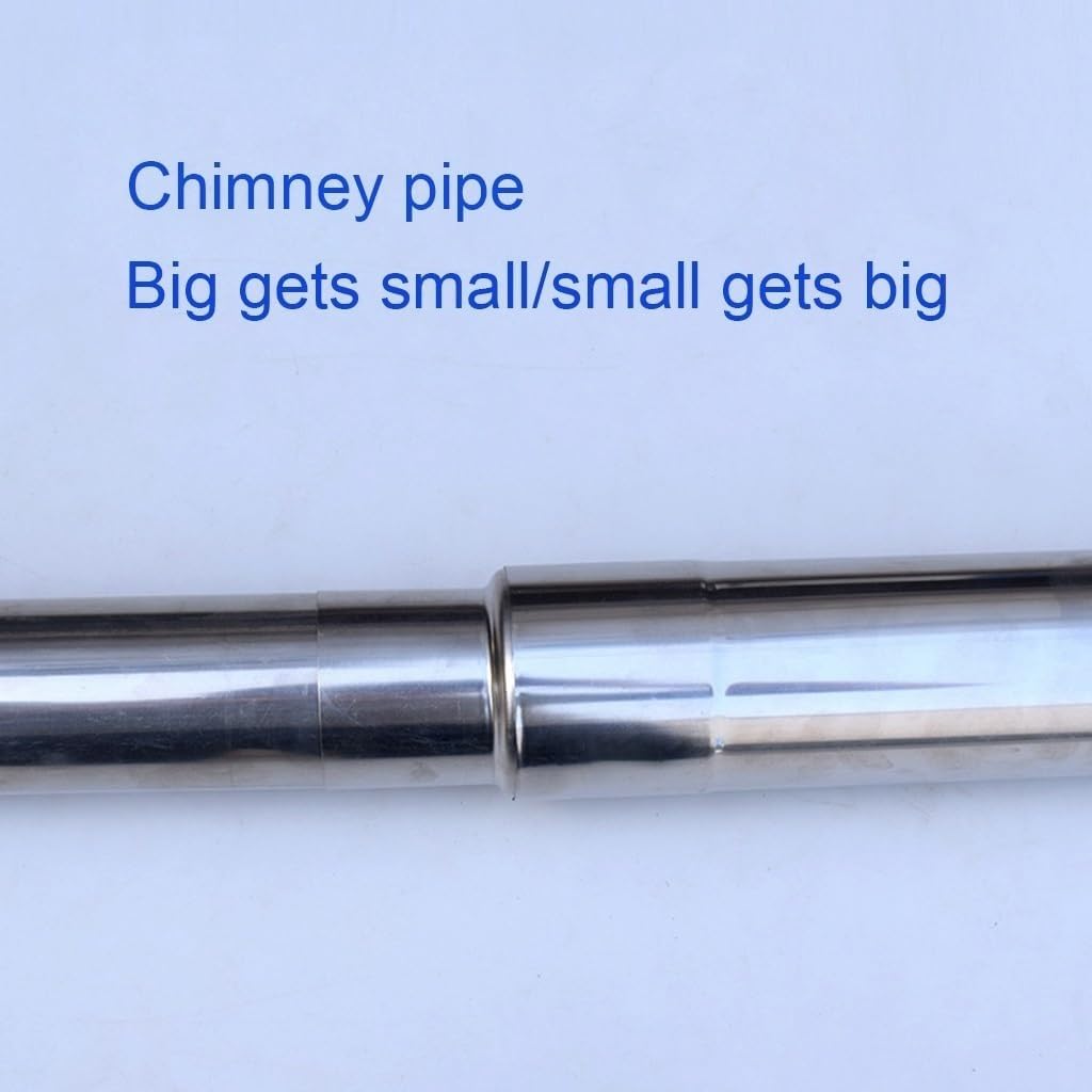 Adapter kominowy 1 szt. Redukcja przewodu kominowego Złącze rurowe ze stali nierdzewnej Złącze rurowe pieca(8cm~9cm)