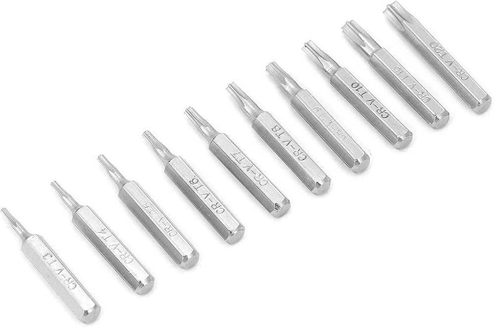 Amazon | スターヘッドドライバービットセット CR-V素材 10個 1.1