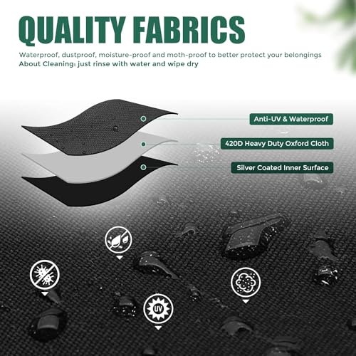 48 Inch Large Zippered Duffel Bag for Travel Camping Sports Equipment Storage, 250L Waterproof Foldable Storage Bag3