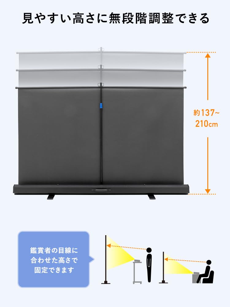 プロジエクター スクリーン 100インチ 収納ケース一体型 直接引 プロジエクター スクリーン 100インチ 収納ケース一体型 直接引