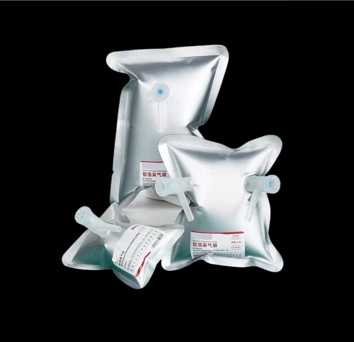 0.1L Aluminum Foil Sampling Bags, 5 Pack