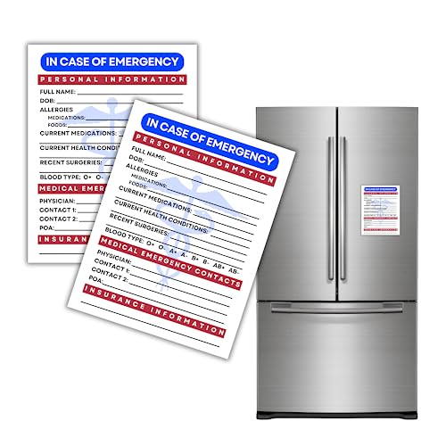 Tarjetas Médicas Magnéticas para Refrigerador 2 unidades miniatura 1