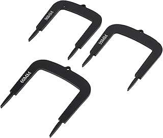 Mrisata Putt Alignment Gate Gate for Stroke Practice Putting Track Trainer 3pcs Putt Alignment Goal Gate 50mm 55mm 60mm Aluminium Alloy Putting Training Aid for Putt Alignment