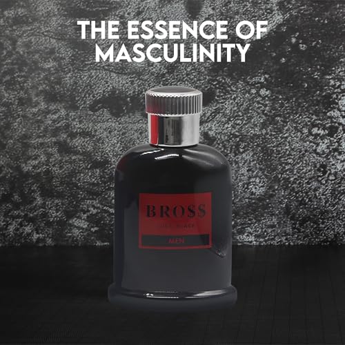 Image of AFLUXE Bross Just Black Men's Cologne, Bold Citrus Woody
