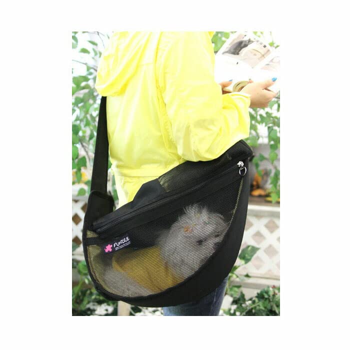 Amazon | ブラック スタンダード 犬用 猫用 ファンドルペットスリング