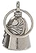 Guardian Bell Praying Angel Religious Good Luck Bell w/Keyring & Black Velvet Gift Bag | Motorcycle Bell | Lead-Free Pewter | Made in USA