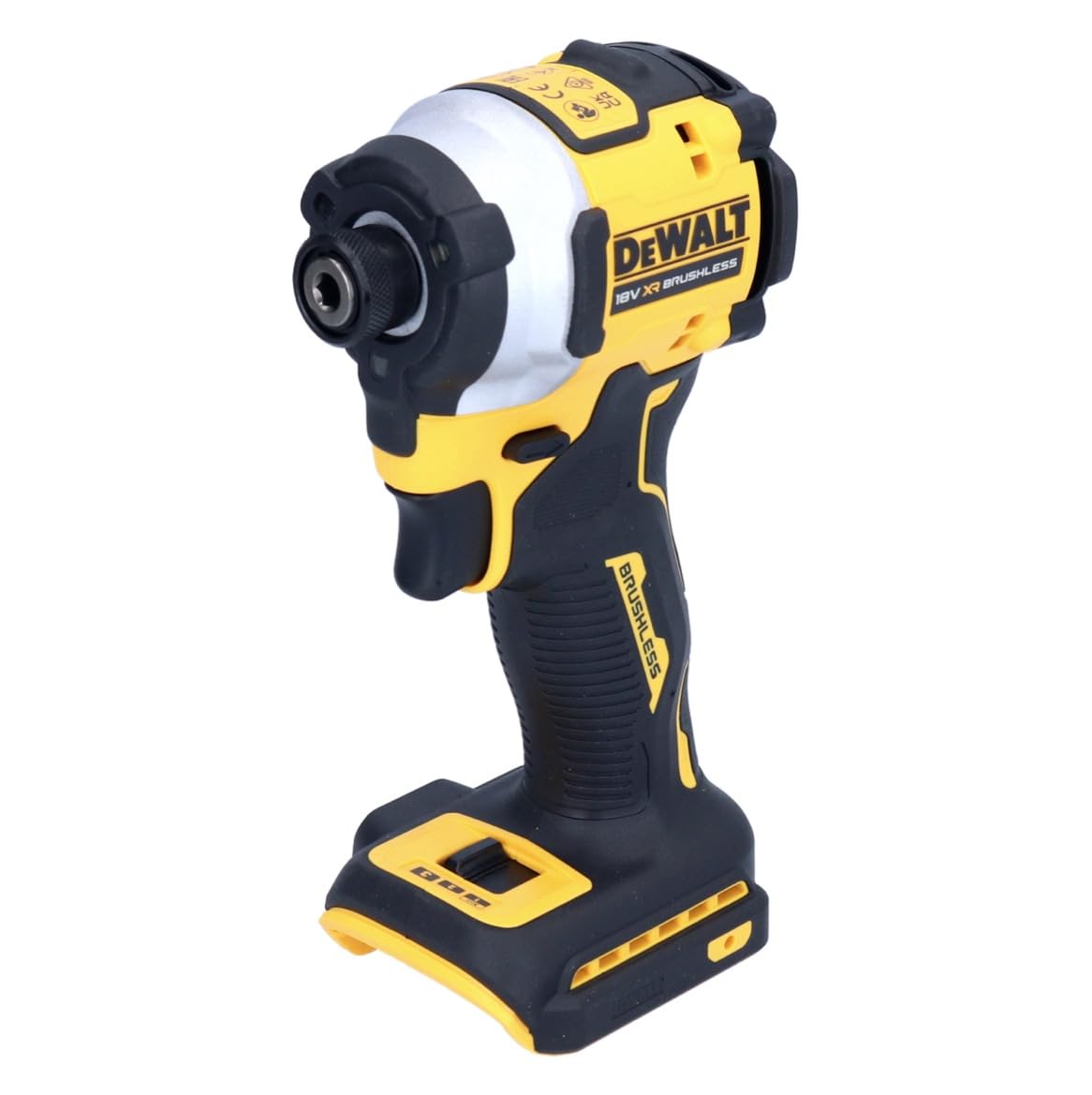 DEWALT 18 Volt Akku-Schlagschrauber (1/4“) (bürstenloser Motor, für schwere Schraubarbeiten, Dreh- und Schlagzahl sowie Drehmoment über 3 Stufen einstellbar, ohne Akku und Ladegerät), DCF850N-XJ