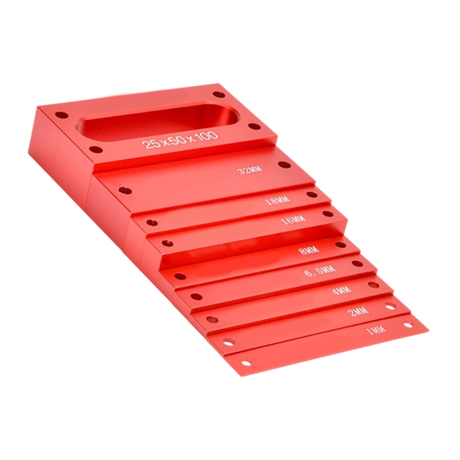 Zxfdsfdbnm 9 Piece Set Of Metri Aluminum Metric Setup Block Height Gauge For Woodworking Measurement Spacers Woodworkers Measurement Spacers