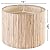 GO&SO Drum Lamp Shades Set of 2 -Medium Natural Straw Woven Lamp Shade for Table Lamps - 13" x 13" x 10"inch (Spider) Floor Lampshade - Hand Crafted - Farmhouse Decor - Vintage Assembly Required