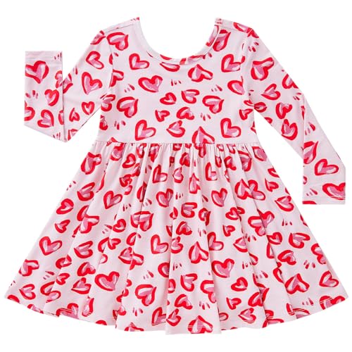pureborn Baby Toddler Girl Viscose from Bamboo Dress 2-5T