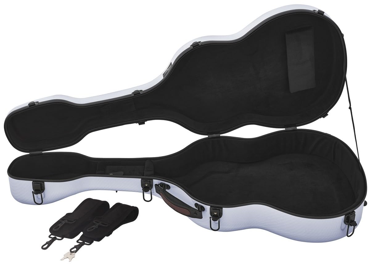 M-Case Sagomata Custodia per chitarra Classica 39” - 4/4 Fiberglass Ultra Light special argento