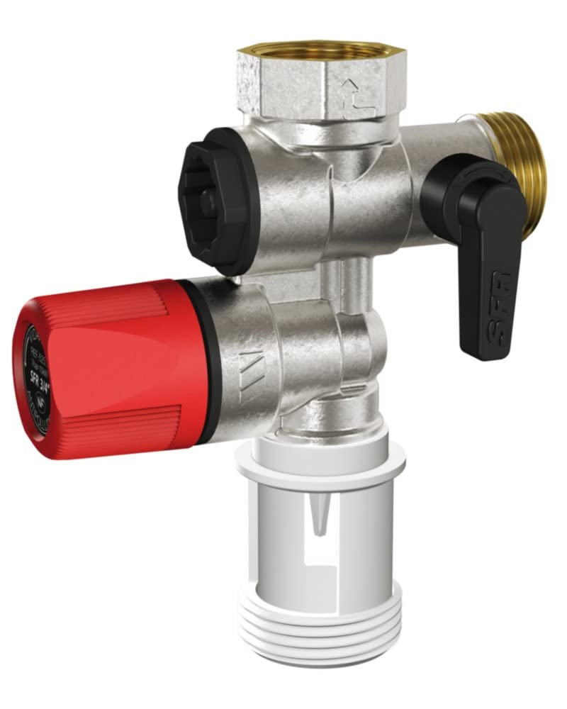 Watts industrie SFR Straight Safety Group - Matt Nickel-Plated Brass