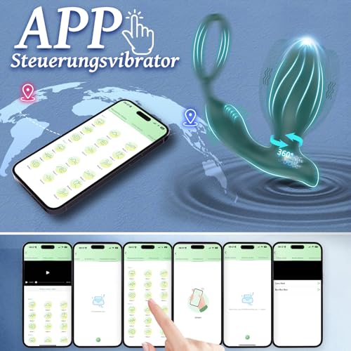 Analvibratoren für Mann Sex Spielzeug für die Männer, Prostata Stimulation Männer Vibrator mit 9 Vibrationsmodi, Sex Spielzeug für Paare Anal Plug Frauen Buttplug Sexspielzeugs – Bild 6