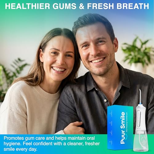 Image of Professional Water Flosser - Advanced Dental Care for a Healthier Mouth, Gum, and Teeth - IPX7 Waterproof Oral Irrigator | 7 Replacement Tips, Travel-Friendly, Rechargeable - Oral Hygiene (White)