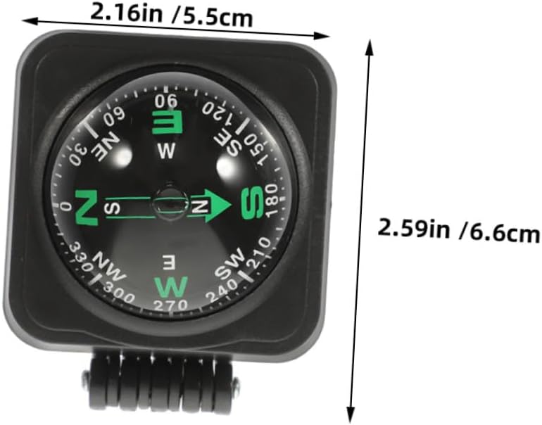 Adjustable Dash Mount Navigation Compass Ball 2pcs for Car Truck Outdoor Use Vehicle Dashboard Direction Pointing Automotive Compass Accessory