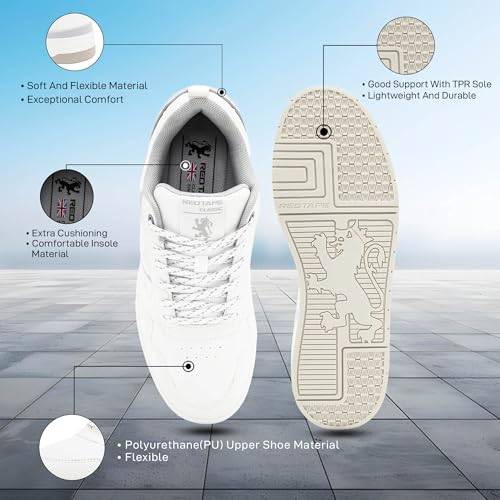 Image of Red Tape Casual Sneaker Shoes for Men | Elegantly Rounded Front, Soothing Insole & Impact-Resistant Comfort