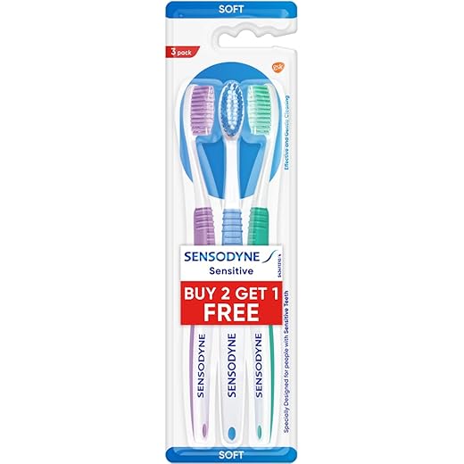 Sensodyne Sensitive Toothbrush - Soft Bristles 3pc