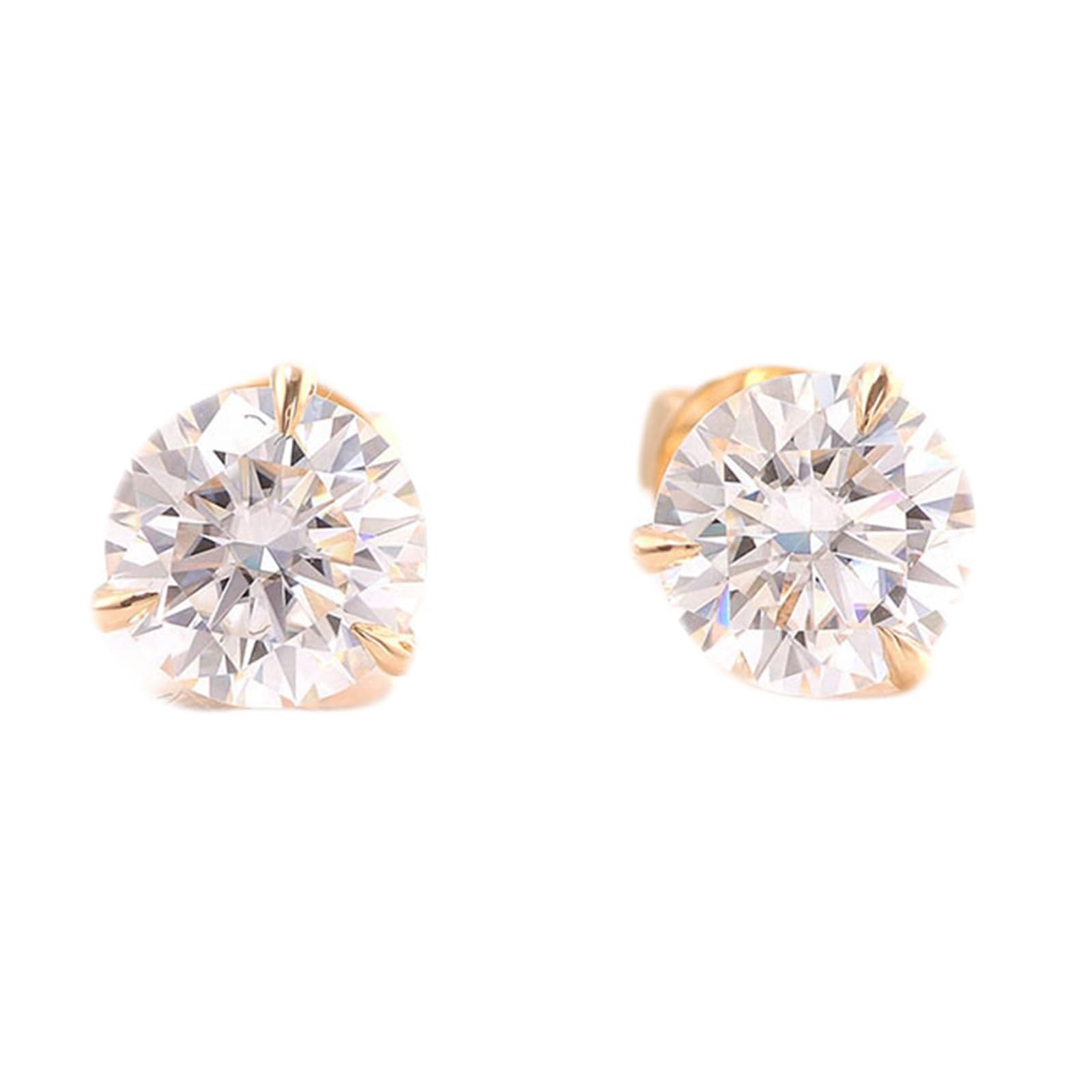 Orecchini Oro 375/585/750 Donna, Orecchini Sposa Eleganti con Moissanite, Gioielli da Matrimonio