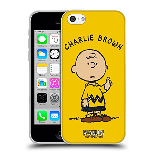 Head Case Designs Officially Licensed Peanuts Charlie Brown Characters Gel Case [Military Grade Protection] Compatible With Apple iPhone 5c