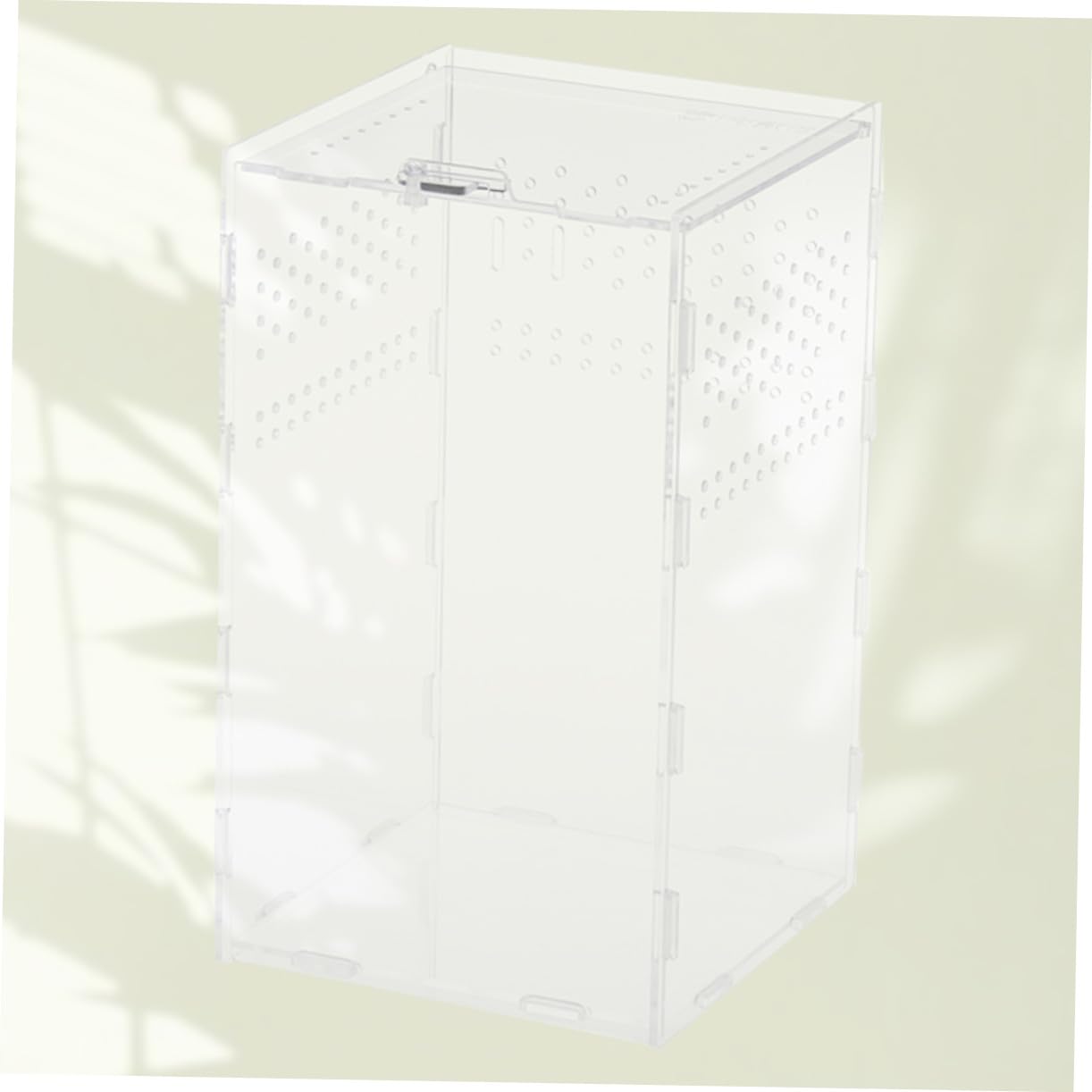 YARNOW Caja de Alimentación y Cría para Reptiles Acrílica Transparente con Ventilación Nido Seguro y Fácil Limpieza para Terrarios de Tortugas y