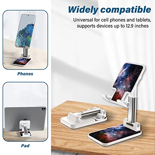 Image of Foldable Phone Stand for Desk, Adjustable Angle of View, Suitable for iPhone, Samsung and Other Smart Phones, Colorful Pattern, Portable Electronic Device Stand