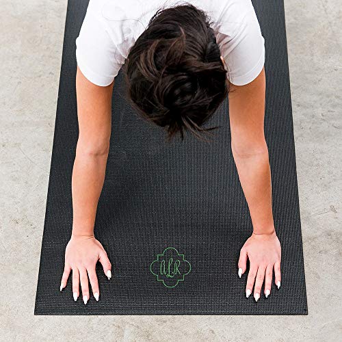 Weddingstar Customizable No-Slip Black Yoga Mat - Image 3