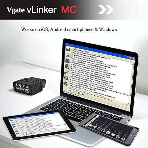 Image of Vgate vLinker MC Bluetooth OBD2 Diagnostic Scanner for Android & Windows