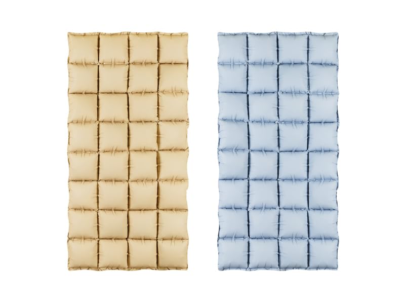 Foil Balloon Curtain Double-Sided Beige Blue 55 x 110 cm