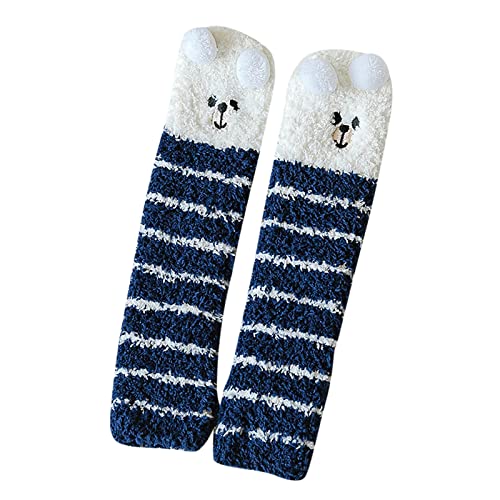 YOLAI Children Toddler Cute Cartoon Animal Socks Coral Fleece Thickened Stockings Comfortable Warm Fuzzy Slipper Socks