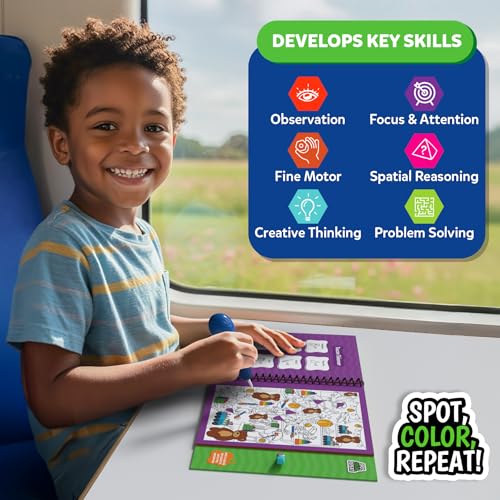 Image of Skillmatics Reusable Search & Find Book - Water Spotter, Mess-Free, Fun Learning Activity, Animals, Travel Toy, Gifts for Boys & Girls Ages 4, 5, 6, 7, 8