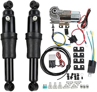 XFMT Adjustable Rear Air Ride Suspension Kit Compatible with Harley Davidson Harley Touring Bagger Electra Street Road Glide Road King 1994-2021