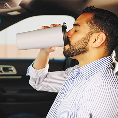 JoyJolt Vacuum Insulated 24 oz Tumbler with Lid and Straw (2 Each) Vacuum Double Wall Stainless Steel Tumbler, Copper Lined for 12Hr Hold/Cold Drinks. Leakproof Water Bottle, Tea or Iced Coffee Cup by JoyJolt - Used condition - Image 6